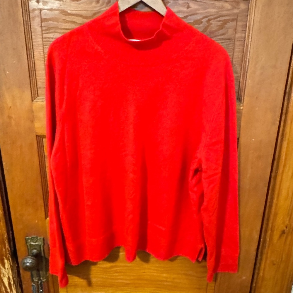 Banana Republic Vibrant Red Turtleneck Sweater